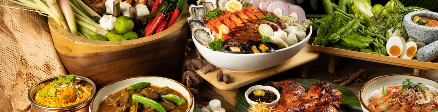 F&B Malay feast spread