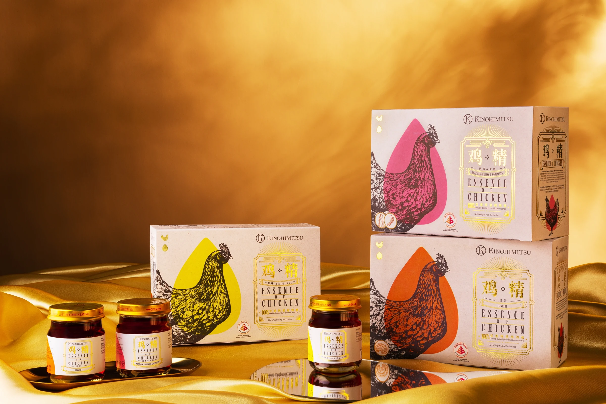 Kinohimitsu Essence of Chicken group campaign photograph